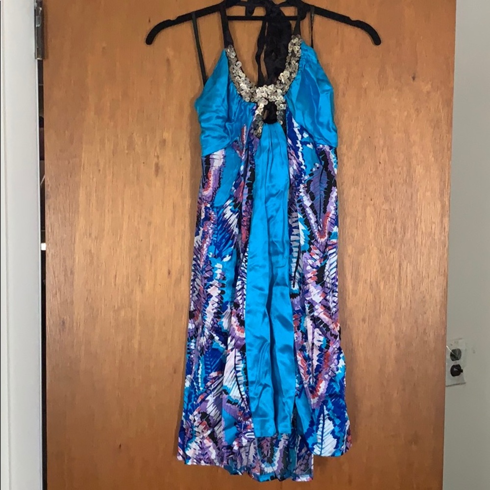 Bebe satin mini dress